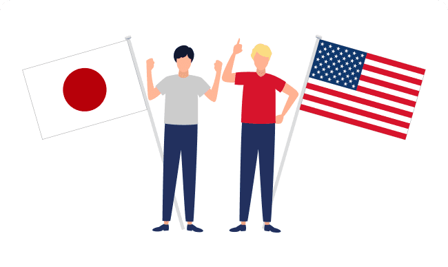 日本と米国の指数に投資できる
