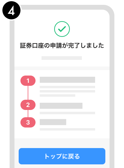 必要項目の記入やマイナンバーカードを登録し、お申し込みを完了！