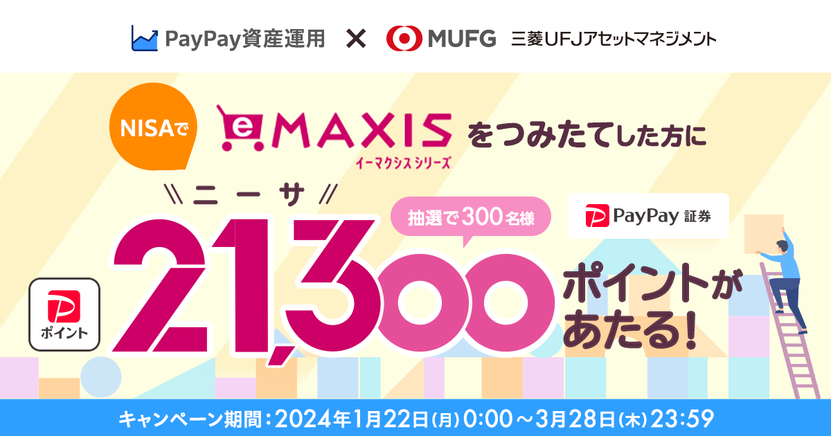 三菱UFJアセットマネジメント協賛 NISA口座でeMAXISシリーズ
