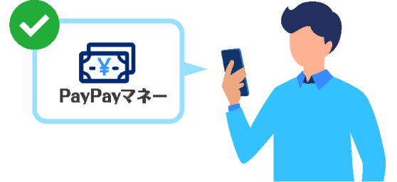 PayPayとの連携でPayPayマネーが利用できる！